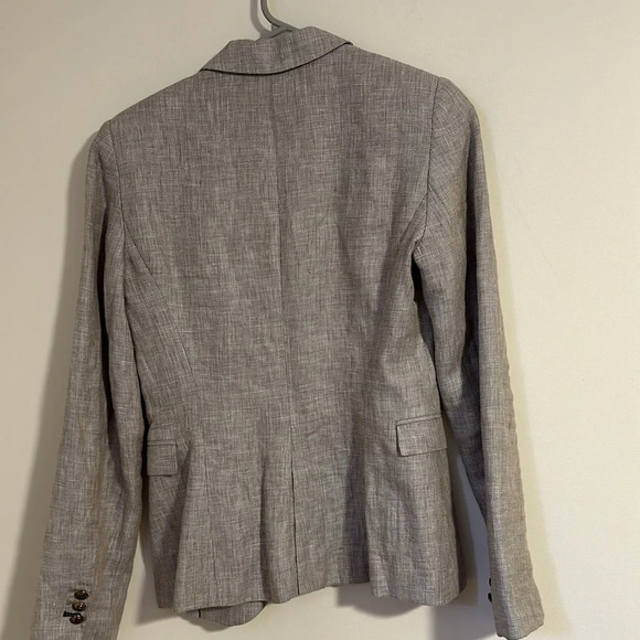 Zara 100% linen blazer button spring - Picture 7 of 7